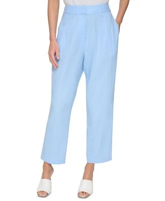 Women's Pleated Straight-Leg Pants