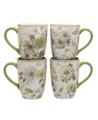 Green Fields Set of 4 Mug 14 oz.