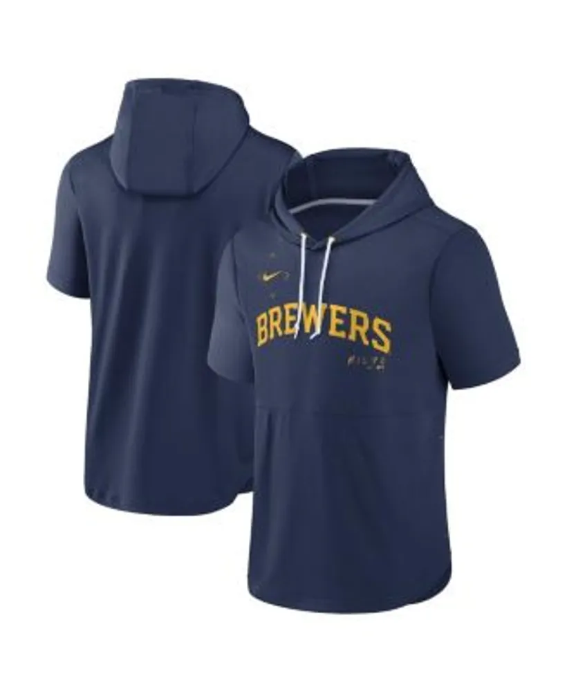 Men's Nike Navy Milwaukee Brewers Springer Short Sleeve Team