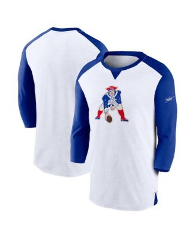 Men's Nike White/Royal Milwaukee Brewers Rewind 3/4-Sleeve T-Shirt