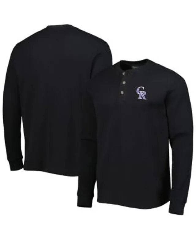 Men's Nike Gray/Black Colorado Rockies Game Authentic Collection Performance Raglan Long Sleeve T-Shirt Size: Medium