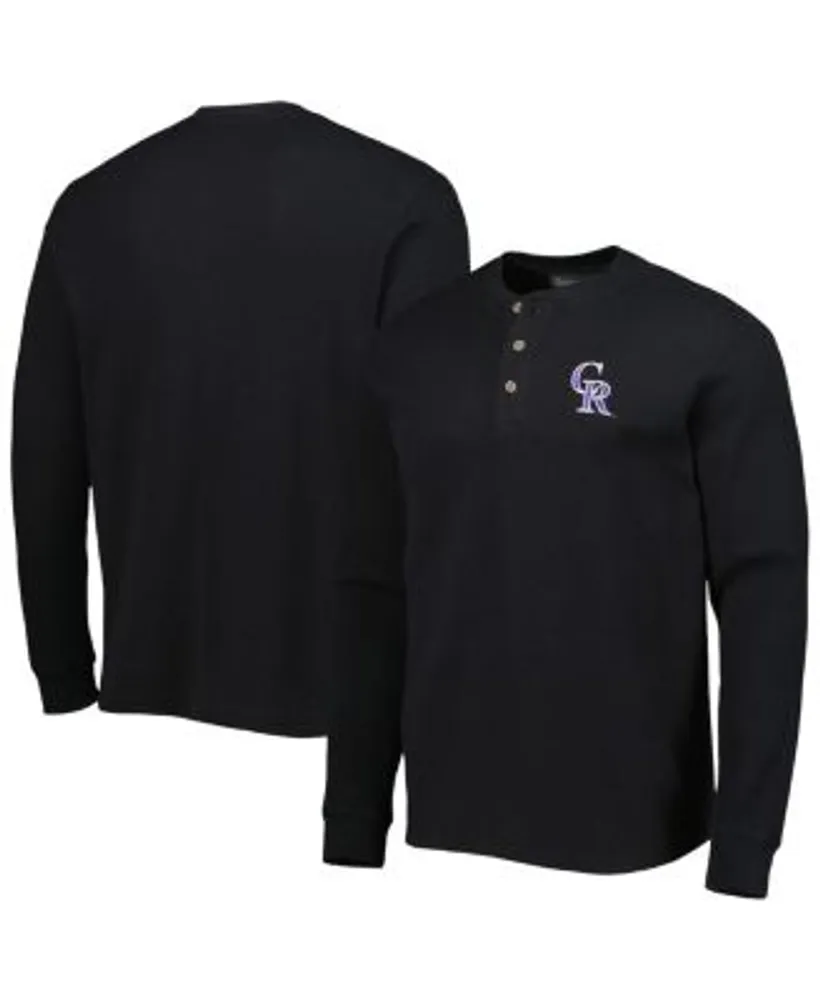 Dunbrooke Men's Colorado Rockies Black Maverick Long Sleeve T-shirt