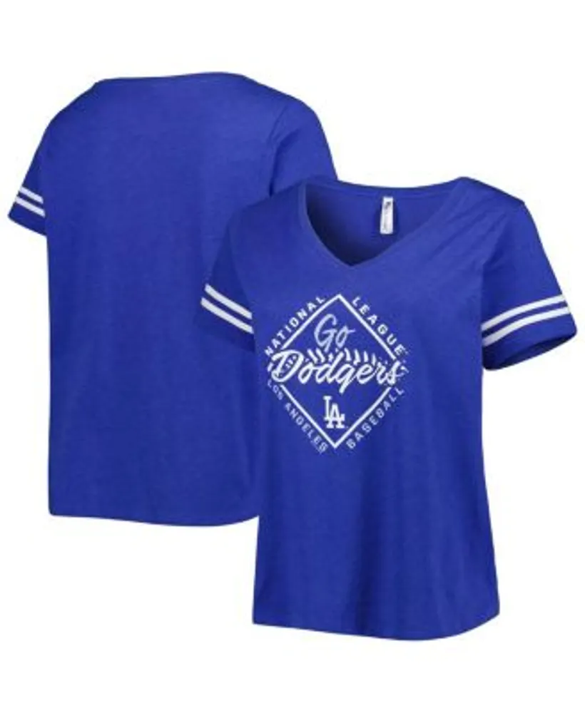 Los Angeles Dodgers Baseball Tie Tee Shirt Women's 3XL / White