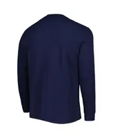 Men's Dunbrooke Atlanta Braves Navy Maverick Long Sleeve T-Shirt