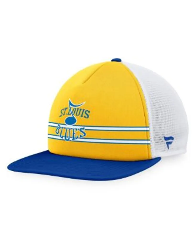 St. Louis Blues Fanatics Branded Heritage Vintage Flex Hat - Blue/Gold