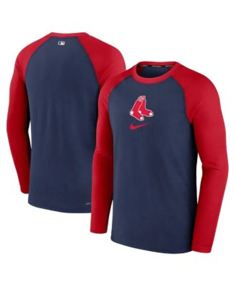 Nike Men's Navy Boston Red Sox Authentic Collection Game Raglan Performance  Long Sleeve T-shirt