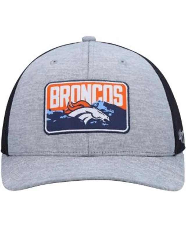 47 Brand Men's Heathered Gray, Navy Denver Broncos Motivator Flex