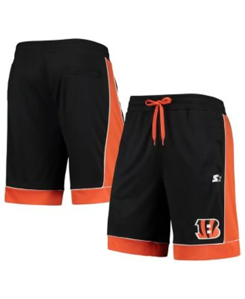 Starter Men's Black, Orange Cincinnati Bengals Fan Favorite Fashion Shorts