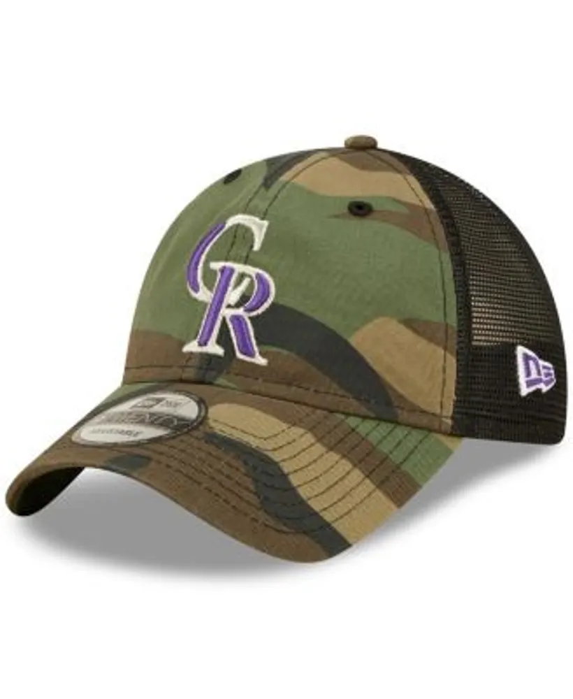 New Era Men's Colorado Rockies 39Thirty Purple Stretch Fit Hat