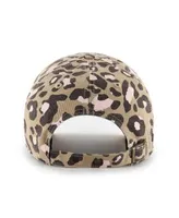 47 Brand Women's Tan Chicago Cubs Cheetah Clean Up Adjustable Hat - Macy's