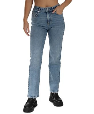 Juniors' High-Rise Straight-Leg Jeans