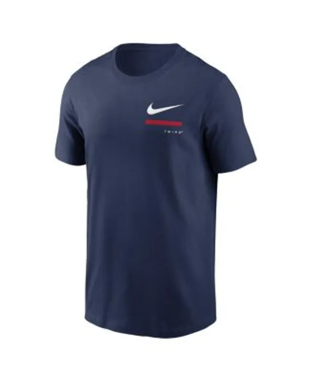 Nike Men's Minnesota Twins Navy Arch Over Logo Long Sleeve T-Shirt