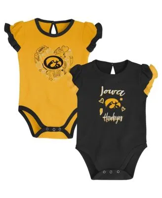 Newborn & Infant Black/Gold Pittsburgh Steelers Too Much Love Two-Piece  Bodysuit Set