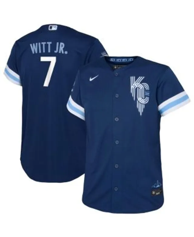 Men's Kansas City Royals Bobby Witt Jr. Nike Navy 2022 City Connect Replica  Player Jersey