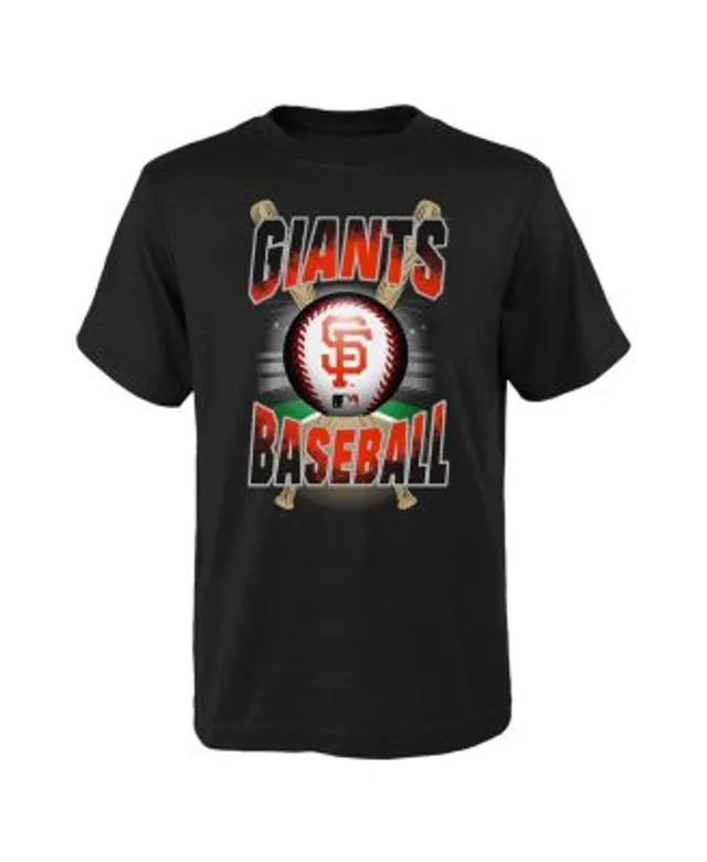 Outerstuff Youth Boys and Girls Black San Francisco Giants Stealing Home  T-shirt