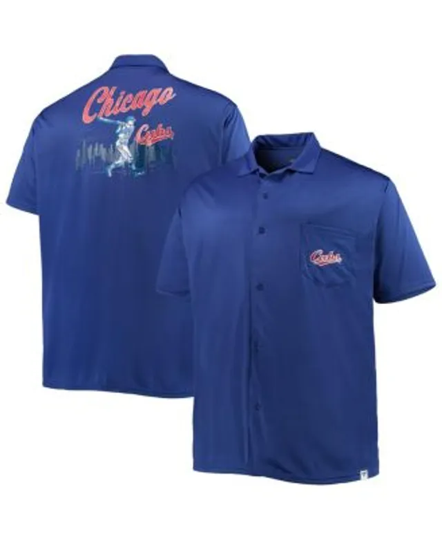 Men's Atlanta Braves Royal Big & Tall Button-Up Shirt