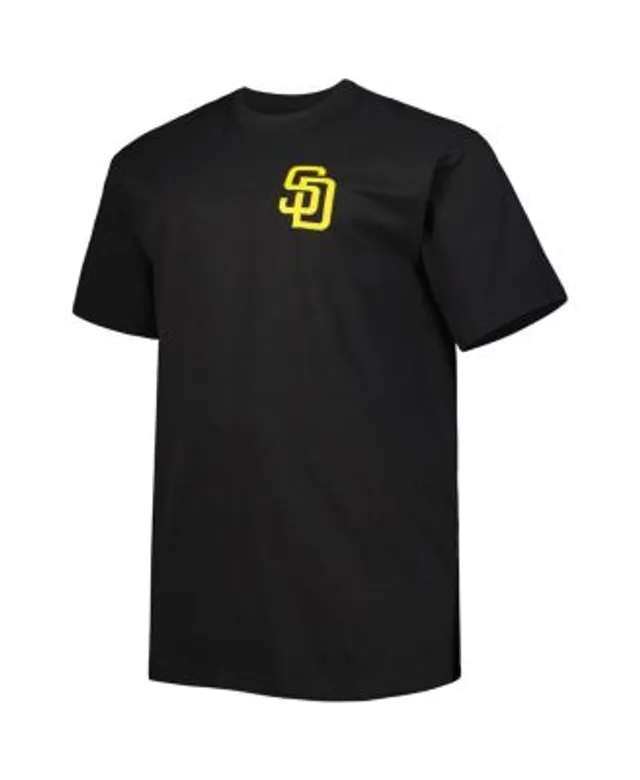 Profile Men's Black San Diego Padres Big and Tall Two-Sided T-shirt - Macy's