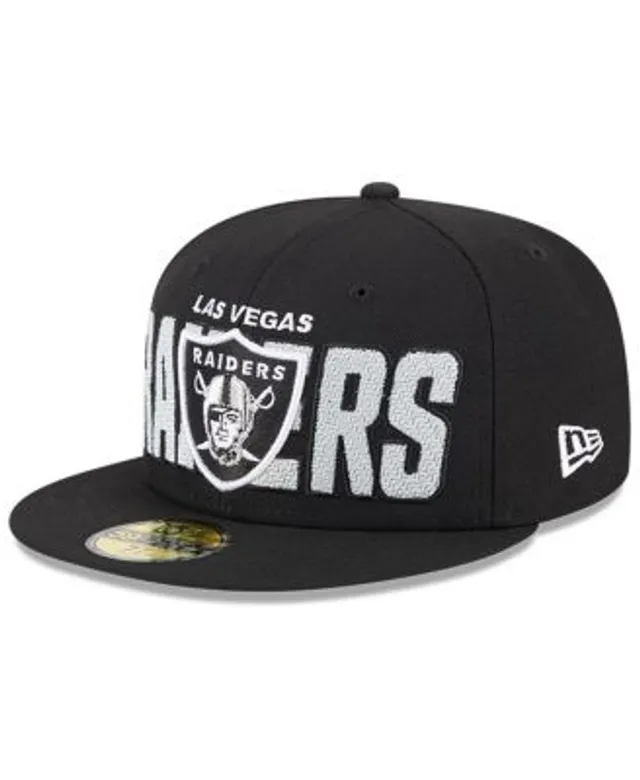 New Era Men's Black Las Vegas Raiders Word 9FIFTY Snapback Hat