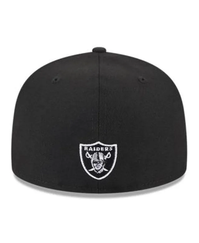 Men's New Era Stone/Black Las Vegas Raiders 2023 NFL Draft on Stage 59FIFTY Fitted Hat