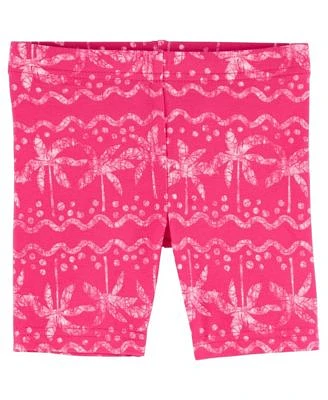 Toddler Girls Printed Bike Pull On Shorts