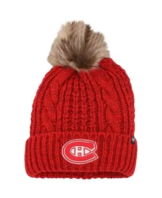 Kansas City Chiefs '47 Women's Logo Meeko Cuffed Knit Hat with Pom - Red