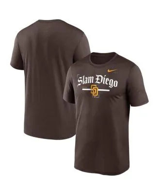 Women's Nike Brown San Diego Padres Wordmark T-Shirt Size: Medium