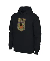 Men's Nike Black Arizona Wildcats Veterans Camo Pullover Hoodie