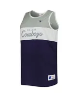 Mitchell & Ness Men's Gray, Navy Dallas Cowboys Split Body Big and