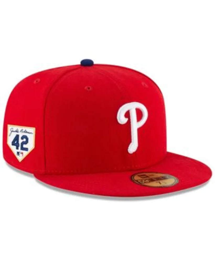New Era Men's New Era Navy Philadelphia Phillies White Logo 59FIFTY Fitted  Hat