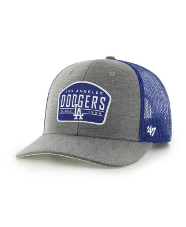 47 Brand Men's White Los Angeles Dodgers Secondary Trucker Snapback Hat