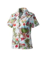 Women's Reyn Spooner White Los Angeles Dodgers scenic Camp Button-Up Shirt Size: Small