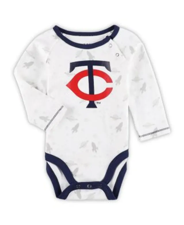 Outerstuff Newborn & Infant Navy/White Atlanta Braves Dream Team Bodysuit Hat Footed Pants Set