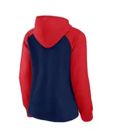 Boston Red Sox Touch Women's Pre-Game Raglan Pullover Hoodie - Navy