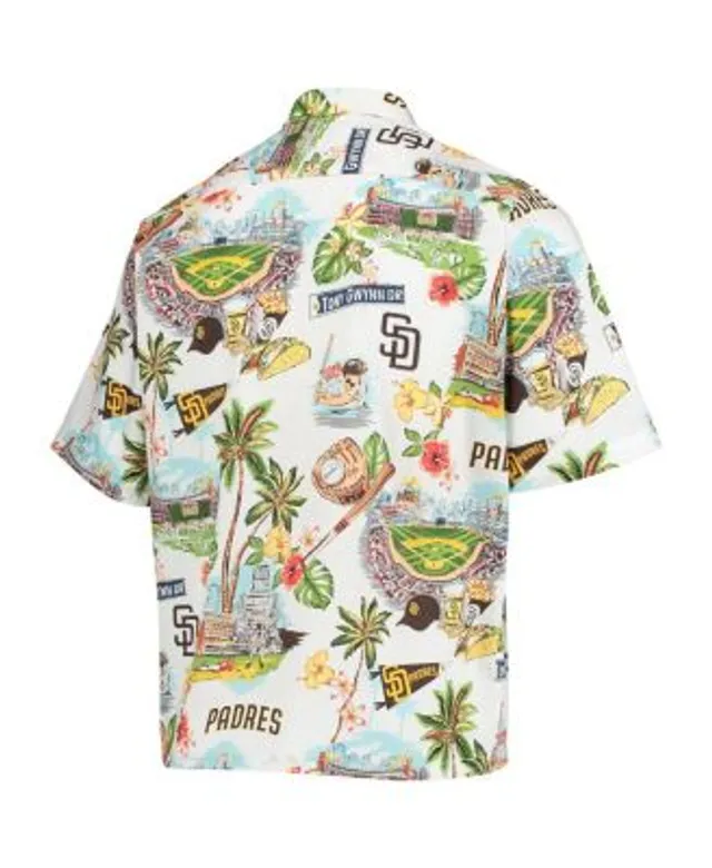 Men's Reyn Spooner White St. Louis Cardinals Logo scenic Button-Up Shirt