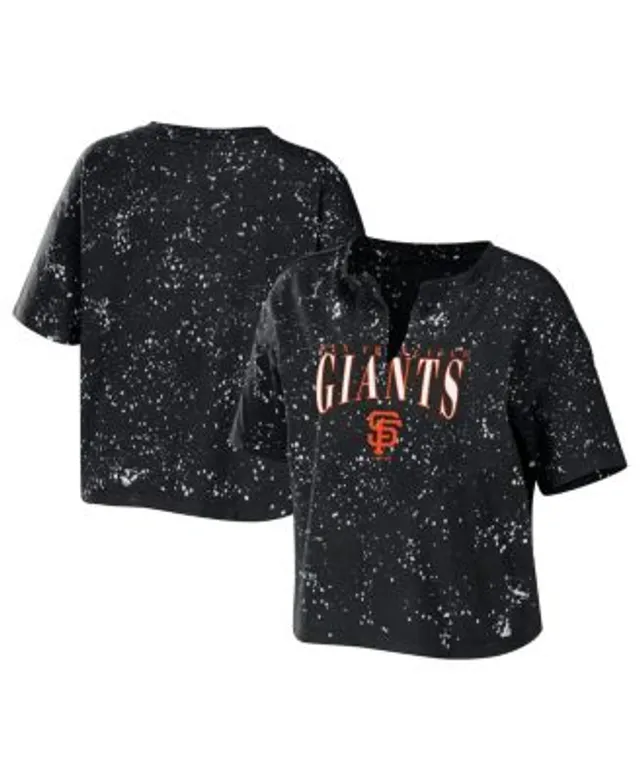 Fanatics Women's Black San Francisco Giants Victory Script V-Neck Long  Sleeve T-shirt