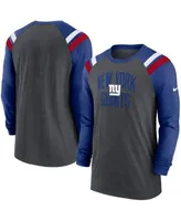 Men's Nike Heathered Charcoal Dallas Cowboys Tri-Blend Raglan Athletic Long Sleeve Fashion T-Shirt Size: Medium