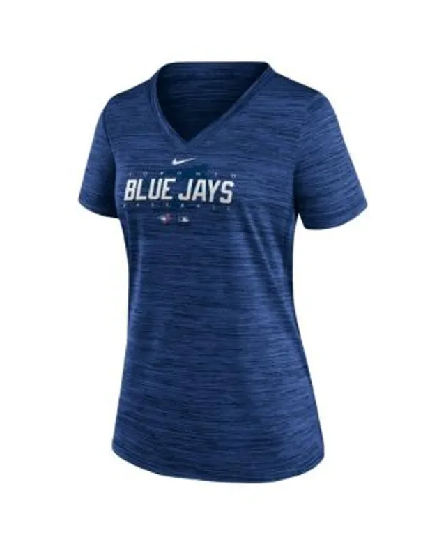 Women's Kansas City Royals Nike Royal Authentic Collection Velocity  Practice Performance V-Neck T-Shirt