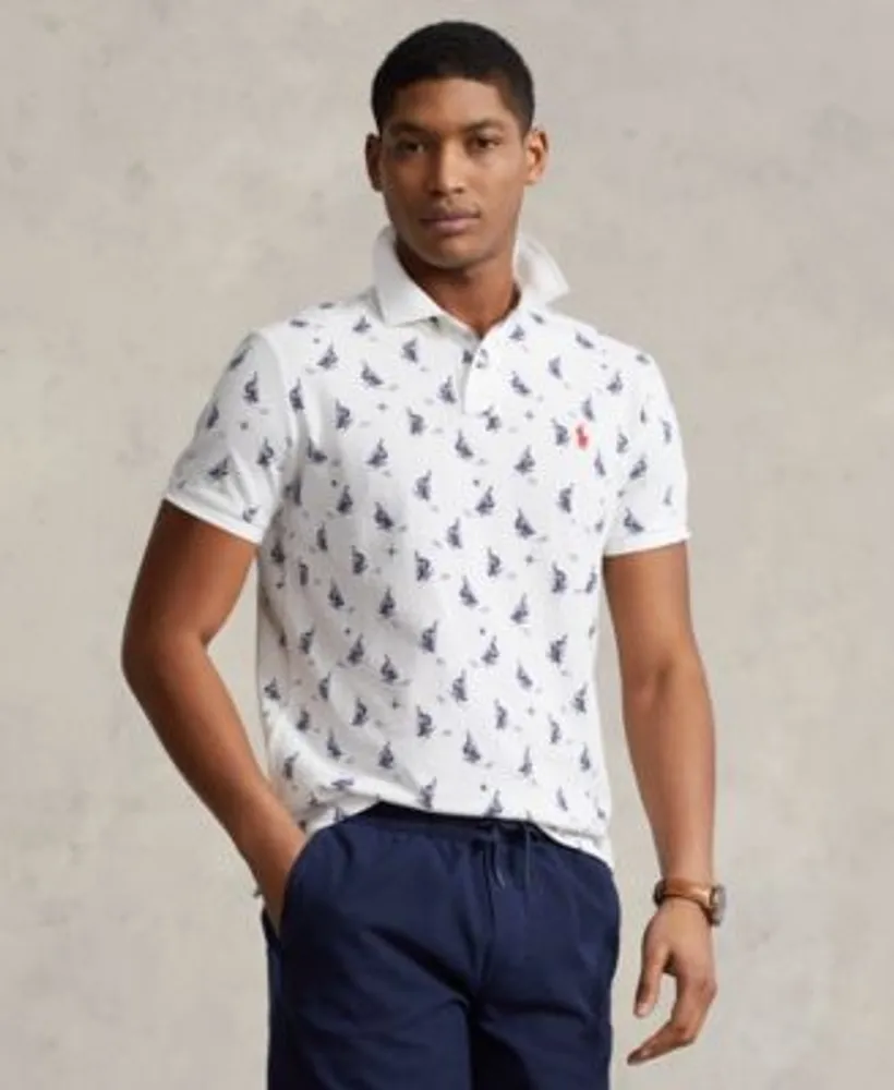 Polo Ralph Lauren Men's Big & Tall Mesh Graphic Polo Shirt - Macy's