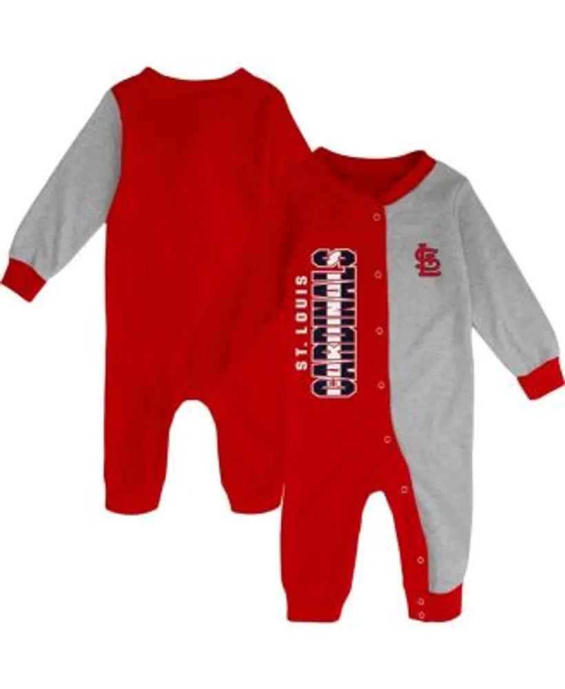 St. Louis Cardinals Infant Red/Heather Gray Halftime Sleeper
