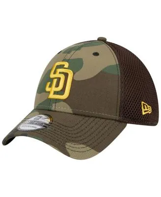 Men's San Diego Padres New Era Brown/White 2023 On-Field Batting Practice  39THIRTY Flex Hat