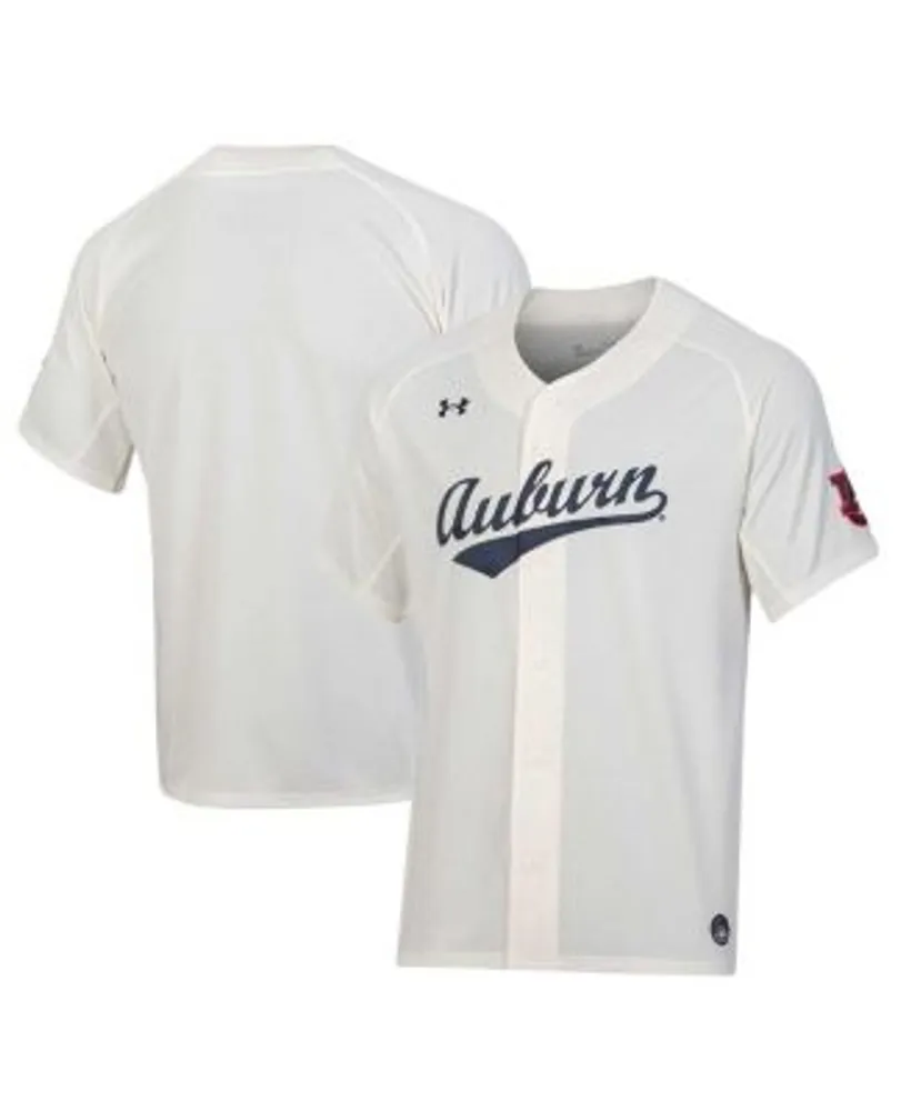 Under Armour Men's Cream Auburn Tigers Replica Baseball Jersey