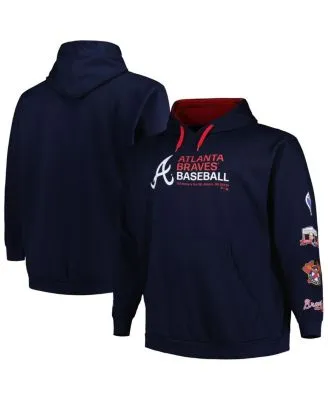 Profile Men's Navy Atlanta Braves Big and Tall Long Sleeve T-shirt