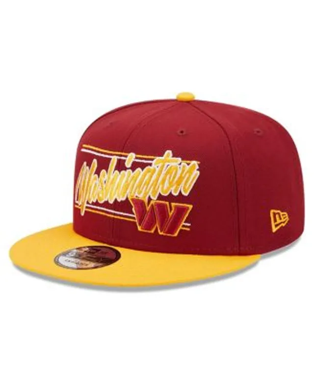 Men's New Era Stone/Burgundy Washington Commanders 2023 NFL Draft 9FIFTY  Snapback Adjustable Hat