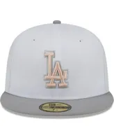 Los Angeles Dodgers New Era Green Undervisor 59FIFTY Fitted Hat - Gray