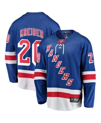 K'Andre Miller White New York Rangers Game-Used #79 Round 1 Jersey Worn  During the First Round of the 2022 Stanley Cup Playoffs vs. Pittsburgh  Penguins on May 7 9 and 13 2022