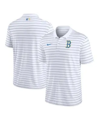 Nike Men's White Milwaukee Brewers 2022 City Connect Authentic Collection  Striped Performance Polo