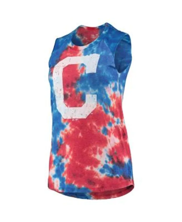 Women's Refried Apparel White Chicago Cubs Tie-Dye Tank Top