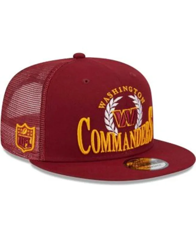 New Era Men's Burgundy Washington Commanders Collegiate Trucker 9FIFTY  Snapback Hat