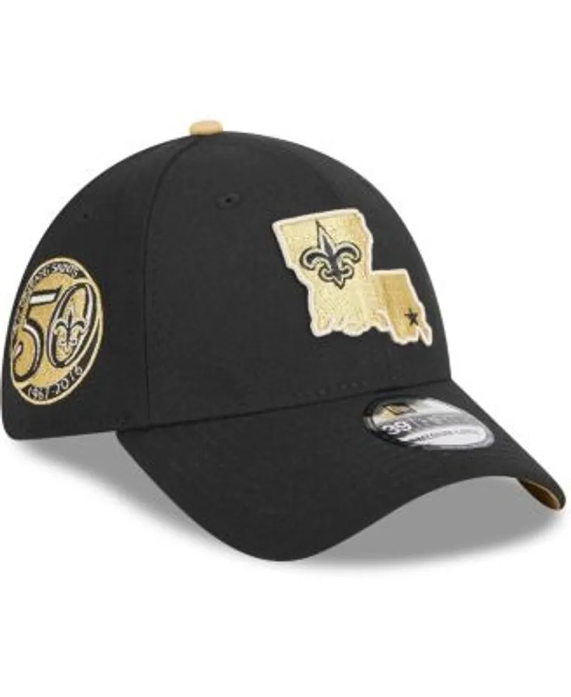 Men's New Era White New Orleans Saints Iced 39THIRTY Flex Hat