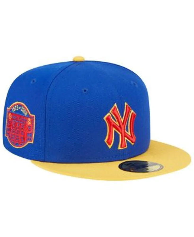 New Era Men's Royal, Yellow Boston Red Sox Empire 59FIFTY Fitted Hat